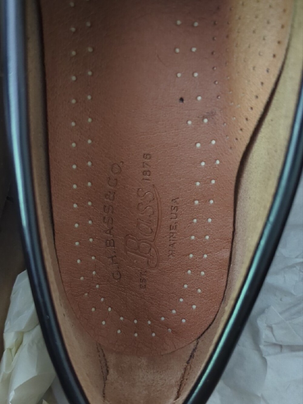G.H. Bass & Co. Men’s Black Leather Penny Loafers - Picture 4 of 15
